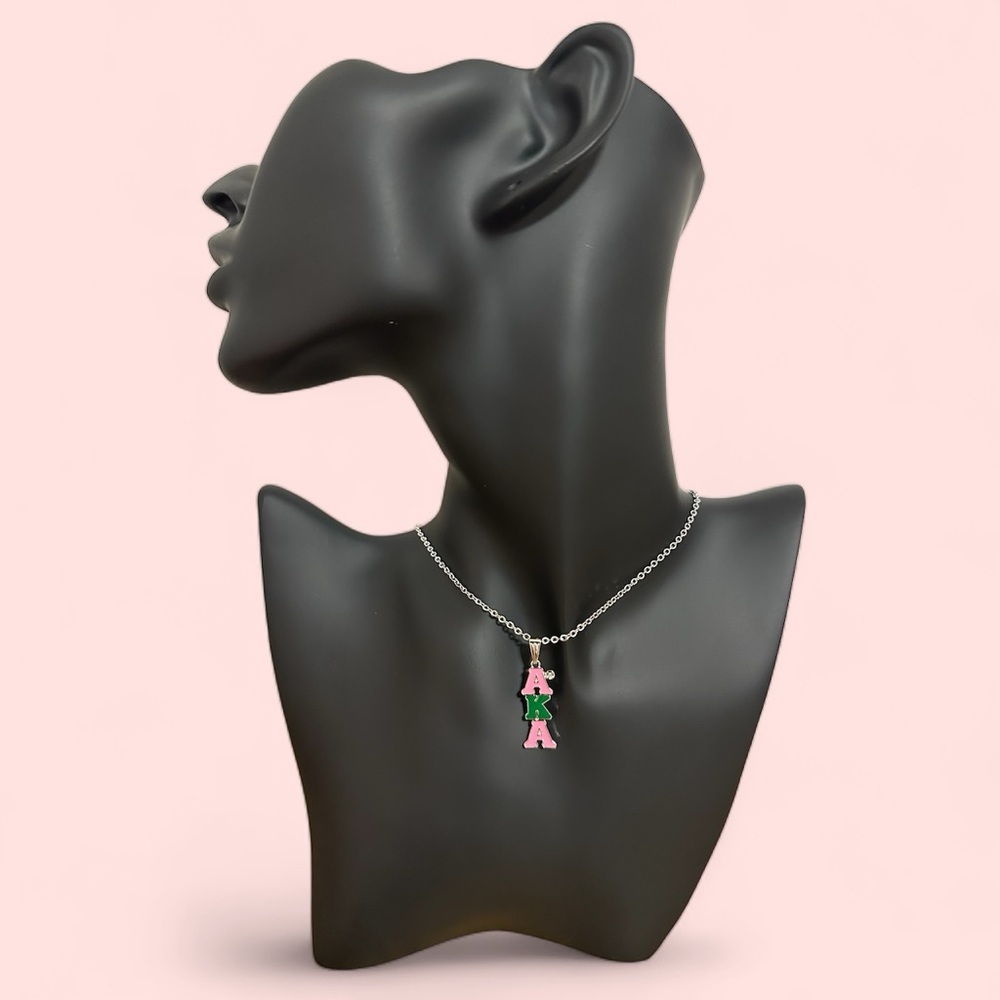 AKA Alpha Kappa Alpha Pendant Chain-Link Necklace